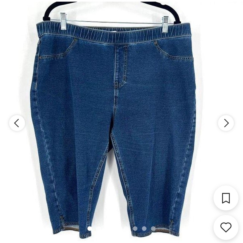 Catherines Dark Blue Knit Jean pants